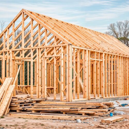 Ile drewna na dom szkieletowy 70 m²