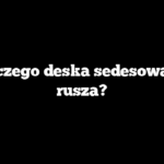 Dlaczego deska sedesowa się rusza?